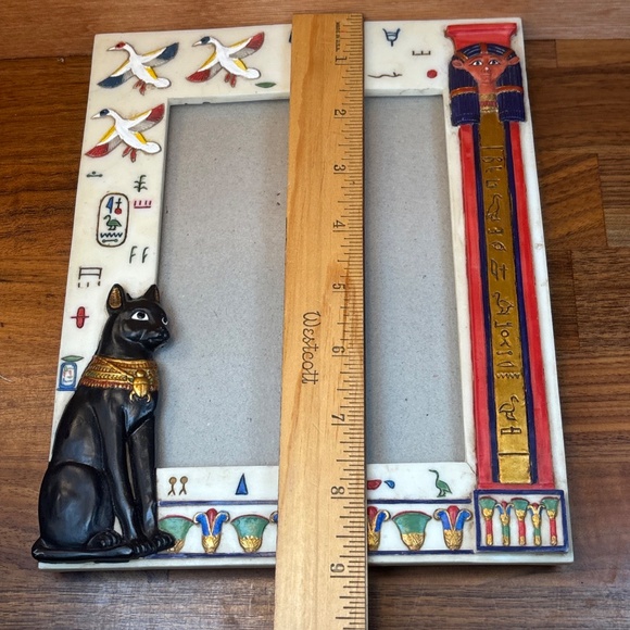 Vintage Egyptian Sphinx Hieroglyphics Picture Frame 2001 Summit Collection 4x6 - Picture 8 of 9